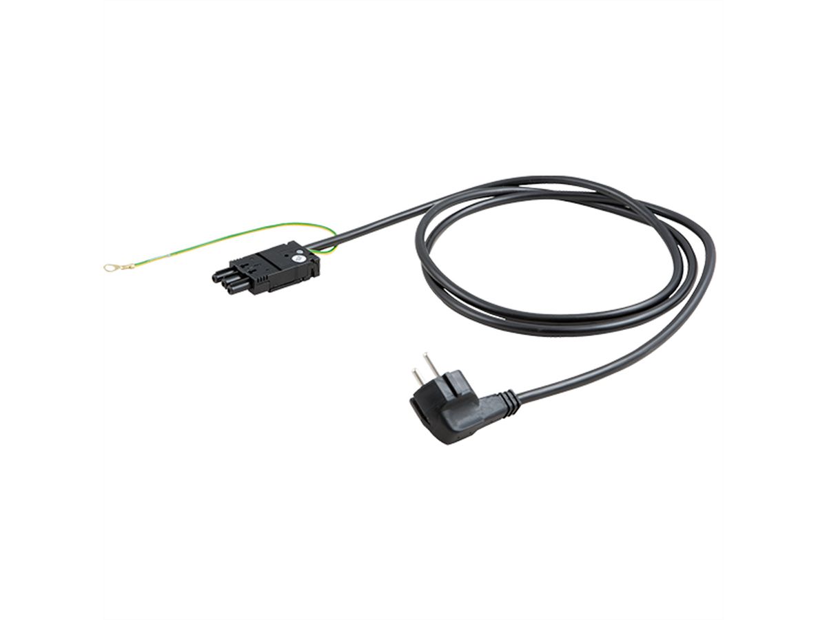 BACHMANN Gerätezuleitung CEE7/7 Erdansc hluss GST18 2,0m