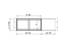 SCHROFF Horizontaler Kartenausbau - HORIZ.AB. 4HE VO KD HI VT