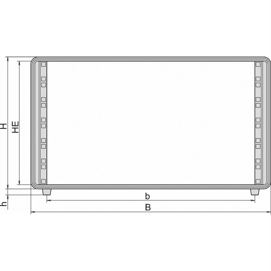 SCHROFF 19"-Gehäuse 7 HE - COMPTEC GEHAEUSE 7HE 600T