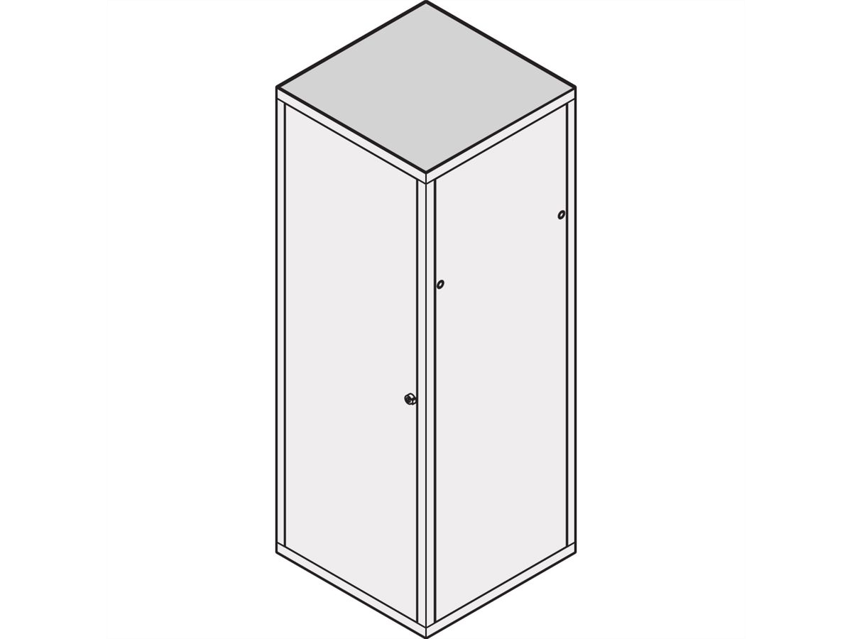 SCHROFF Dach, einliegend, RAL 7030 - DACH EINLIEG.800B 800T 7021