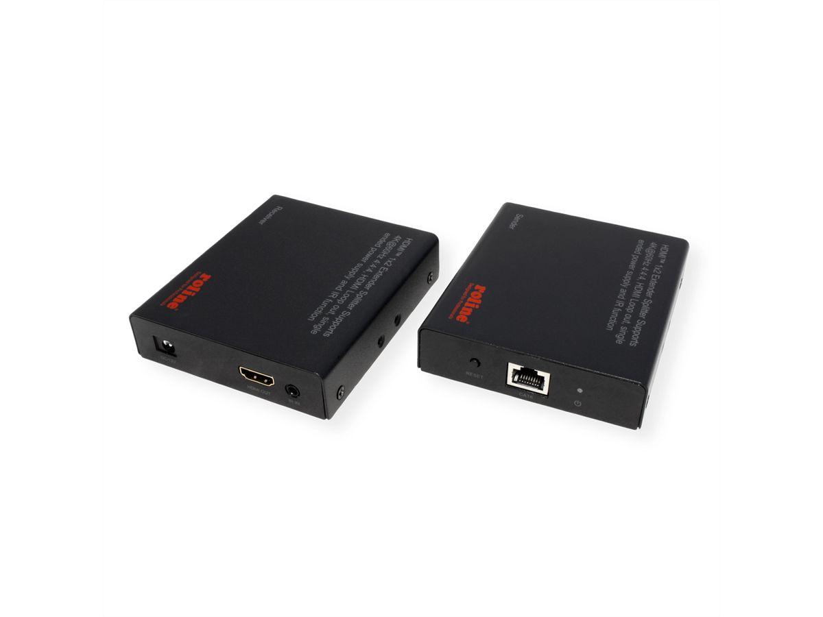 ROLINE HDMI Extender und Splitter, 1x2, über Kat.6A, 70m, 4K60Hz