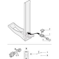SCHROFF Mikroschalter für XL-Ein-/Aushebegriff - MIKROSCHALT.M. KABEL XL 10ST