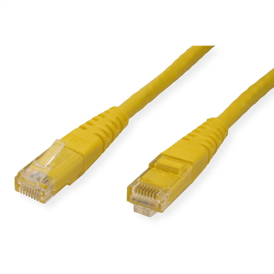 ROLINE Patchkabel Cat.6 (Class E) UTP, gelb, 0,5 m