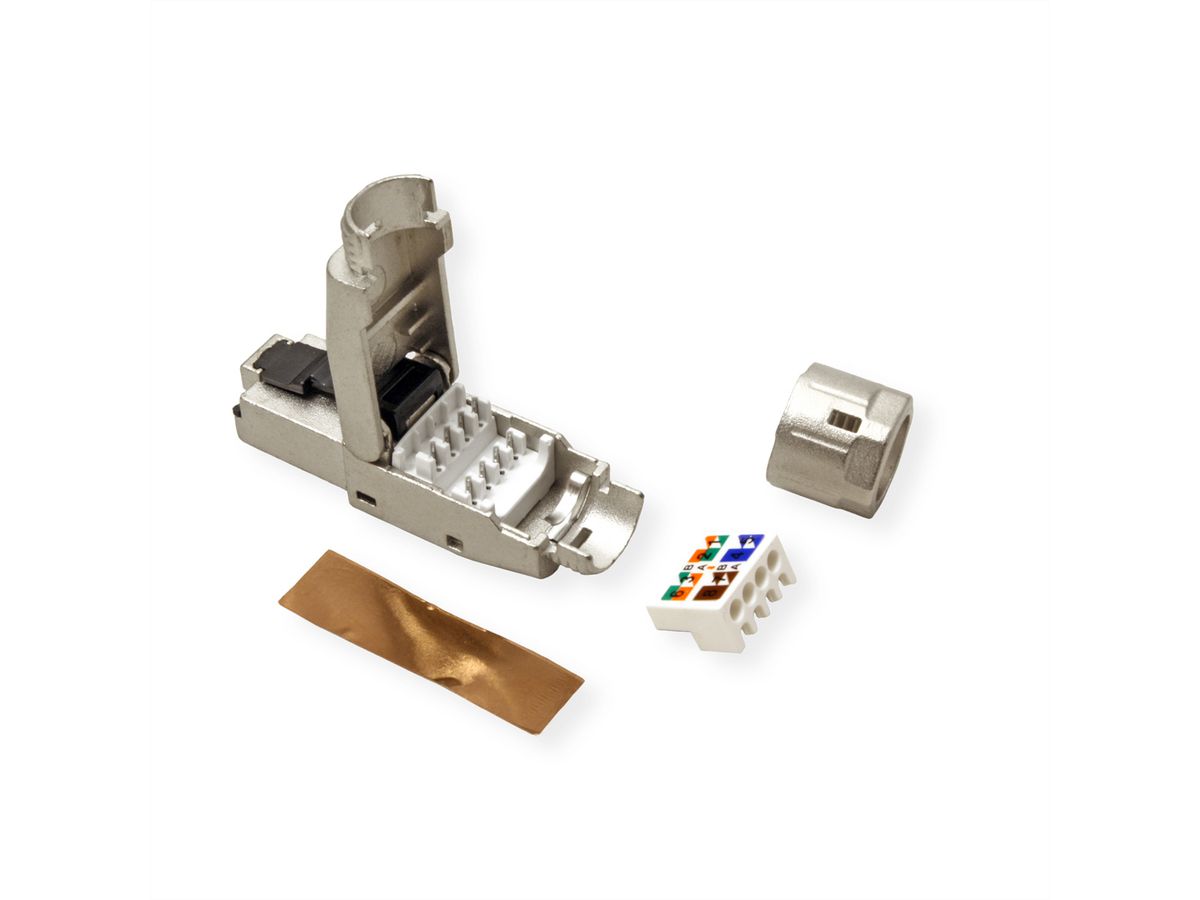 VALUE Feldkonfektionierbarer RJ-45-Stecker Kat.8 (Class I)