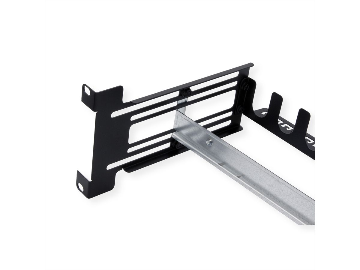 VALUE 19"-Tragrahmen für Hutschienengeräte, 3HE, schwarz