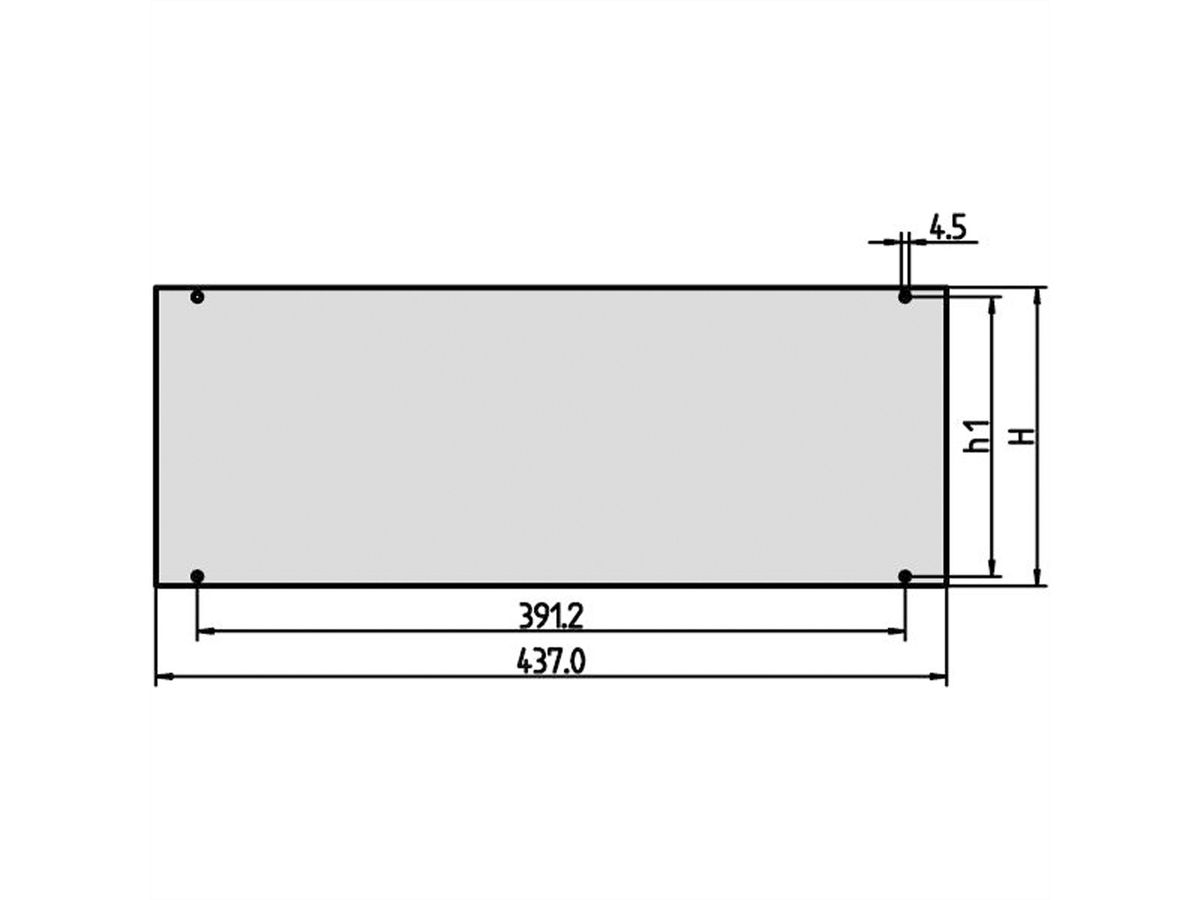 SCHROFF Gesamtfrontplatte - FRONTPLATTE 2HE