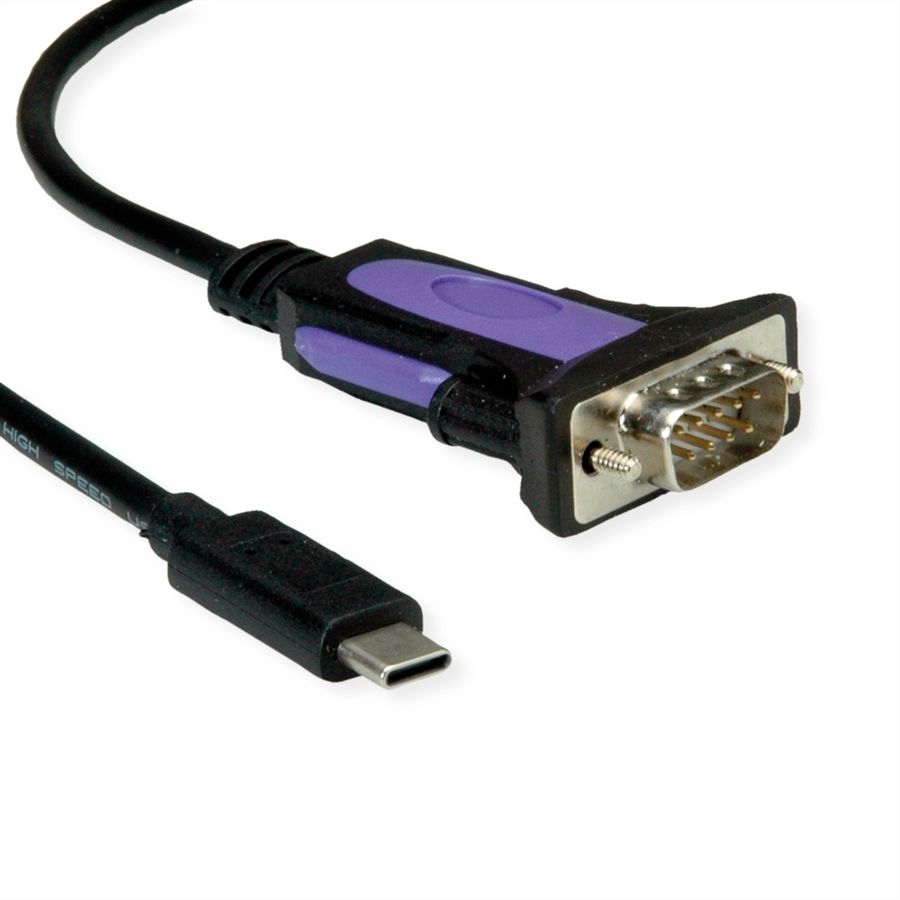 ROLINE Konverter-Kabel USB-C - seriell, FTDI Chipset, 1,8 m