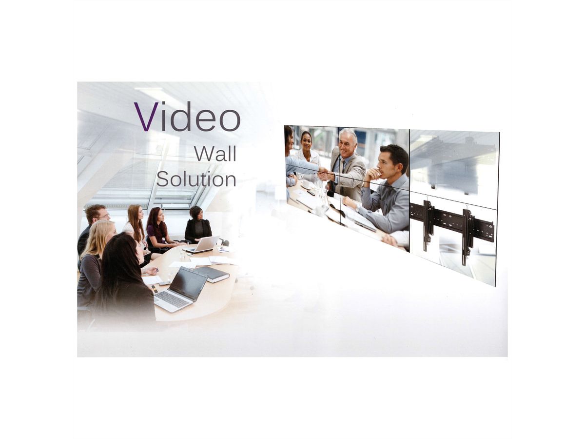 ROLINE Video-Wand-Lösung für Digital Signage, Dual Screen Halterung, bis 50 kg