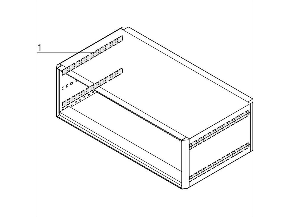 SCHROFF EMV-Dichtung Seitenwand - Abdeckblech - KONTAKTSTREIF.ADBL-SW 255T(4)