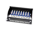 ROLINE Patchpanel, 8 Ports, Kat.5e (Class D), geschirmt, schwarz