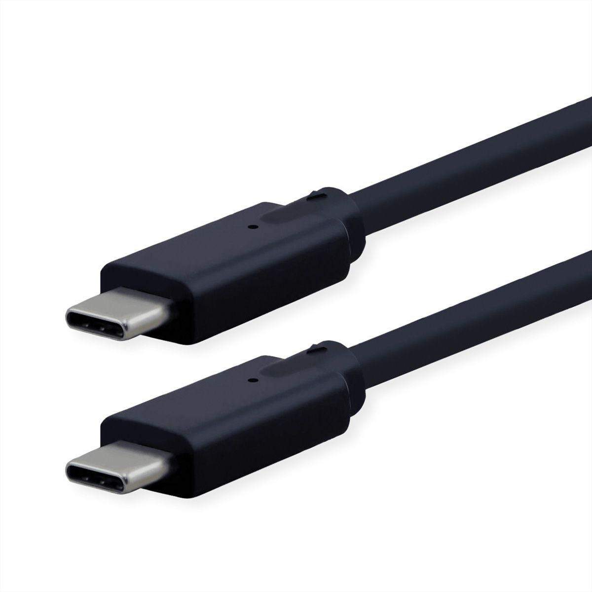 ROLINE USB 3.2 Gen 2 kompatibles Kabel, USB C-C, ST/ST, 4K UHD-1, 10Gbit/s, Emark, 100W, schwarz, 3 m