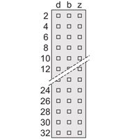 SCHROFF Federleiste - FEDERL. F48 EINLOET. DM0,7