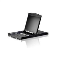 ATEN CL5808N LCD KVM Switch, USB-PS/2, VGA, 8 Port, DE-Layout