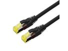 ROLINE Outdoor Patchkabel Kat.6A (Class EA) S/FTP (PiMF), Litzendraht, LSOH, schwarz, 0,3 m