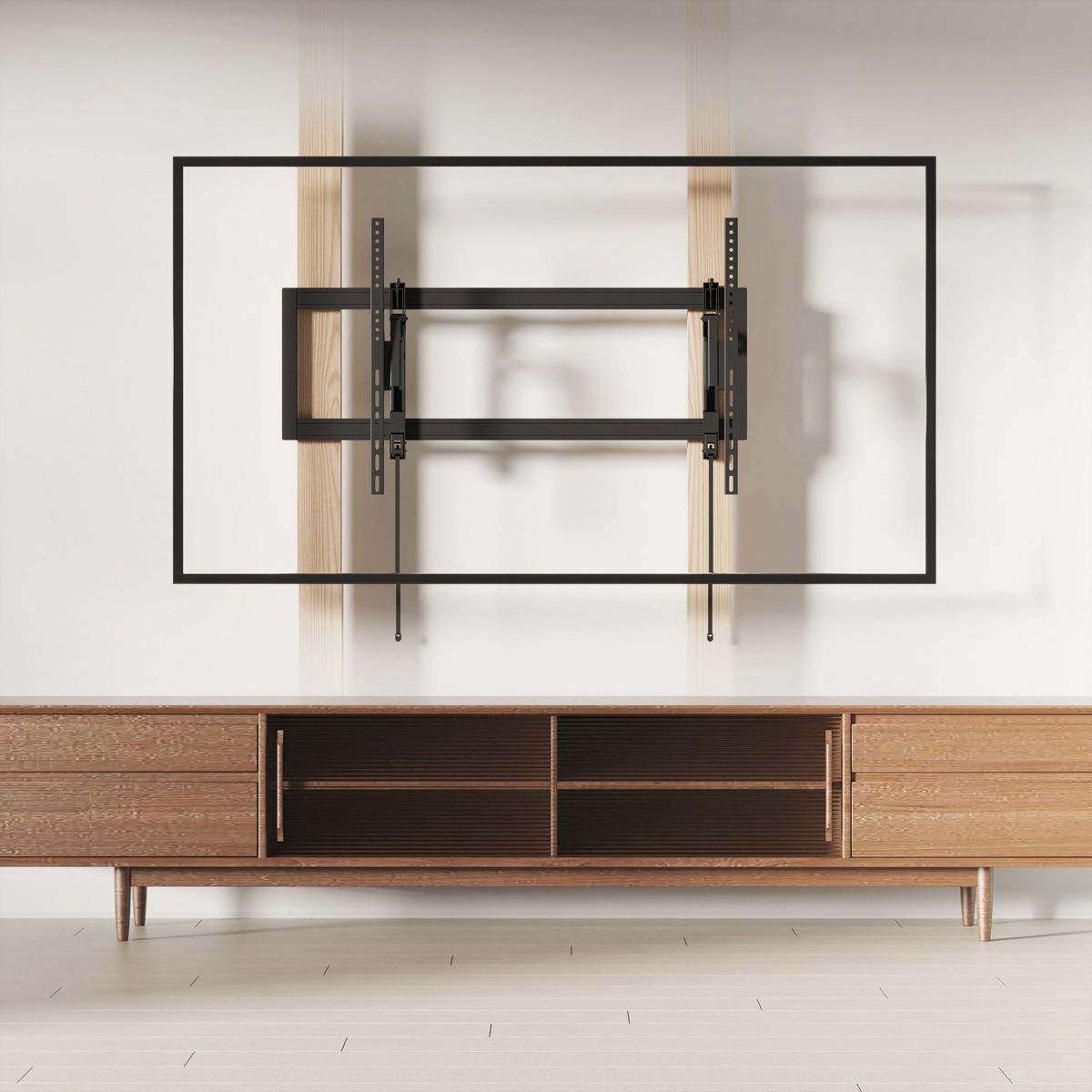 VALUE TV-Wandhalterung, hochbelastbar, ausziehbar, neigbar, 55-105 Zoll, bis 80 kg