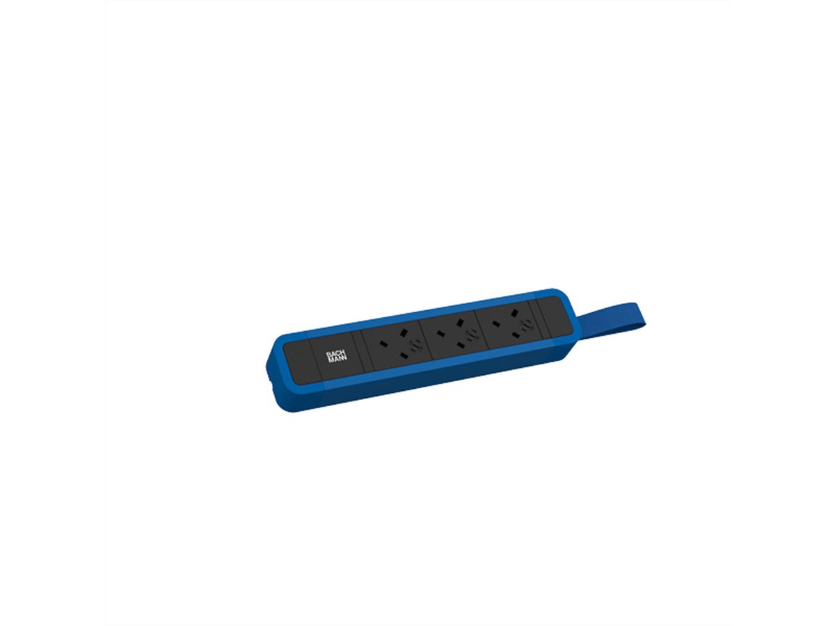 BACHMANN PRIMO 2 3xUK 45° 3,15A mit Schlaufe 2,0m UK RAL5010