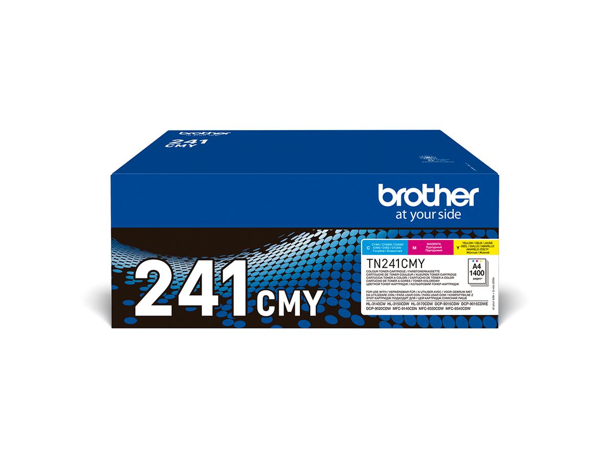 Brother TN-241CMY Tonerkartusche 3 Stück(e) Original Cyan, Magenta, Gelb