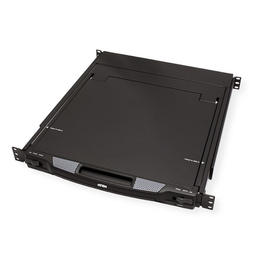 ATEN CL1000M KVM-Konsole, 43cm LCD, VGA, PS/2, UK-Layout