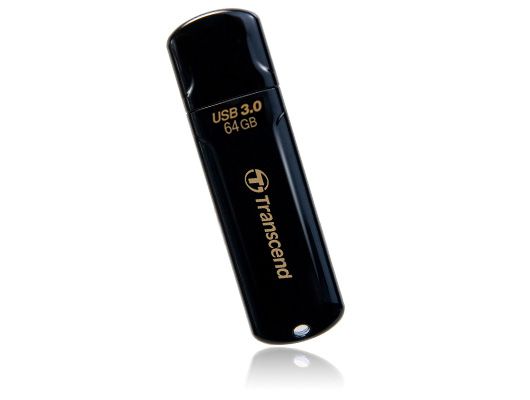 Transcend JetFlash elite 700 64GB USB 3.0 USB-Stick USB Typ-A 3.2 Gen 1 (3.1 Gen 1) Schwarz