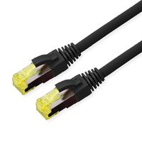 ROLINE Outdoor Patchkabel Cat.6A (Class EA) S/FTP (PiMF), Litzendraht, LSOH, schwarz, 7 m