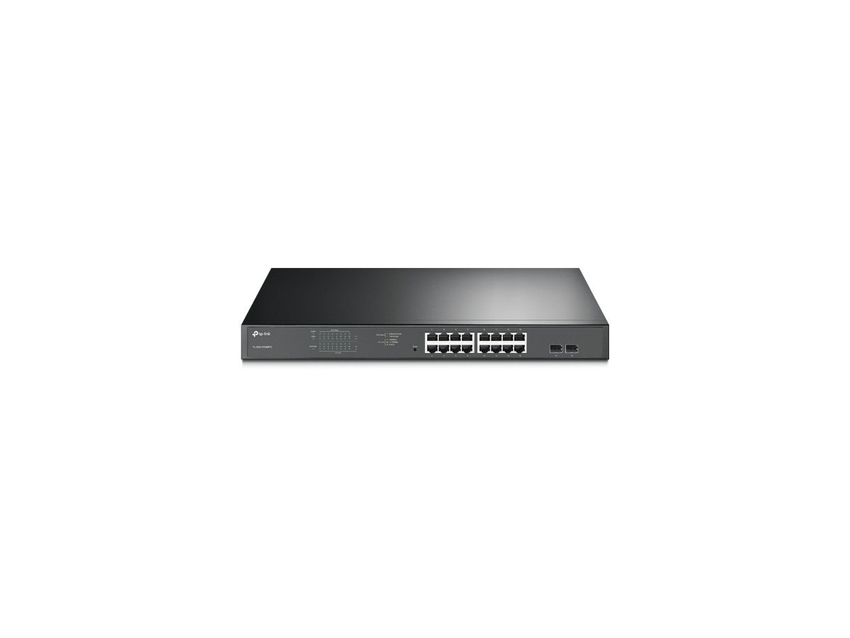 TP-Link TL-SG1218MPE Managed L2 Gigabit Ethernet (10/100/1000) Power over Ethernet (PoE) 1U Schwarz