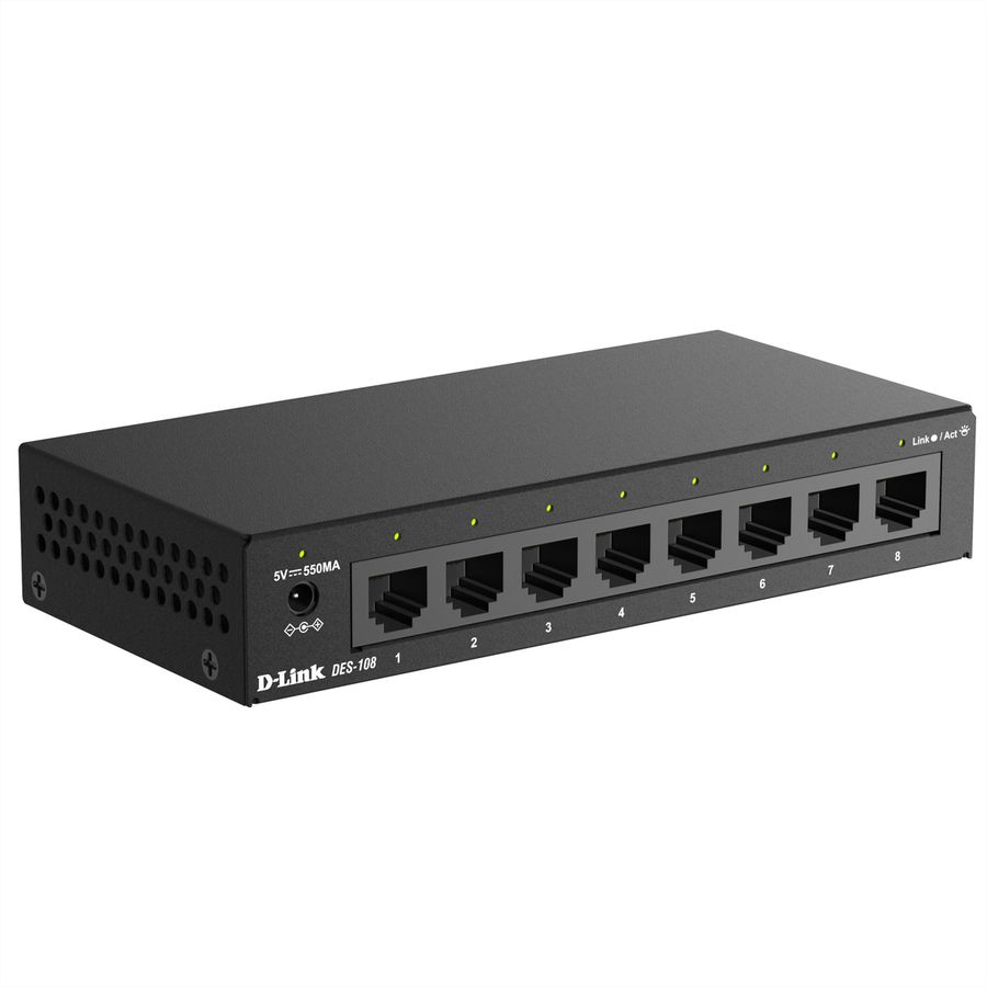 D-Link DES-108/V/E 8-Port Switch