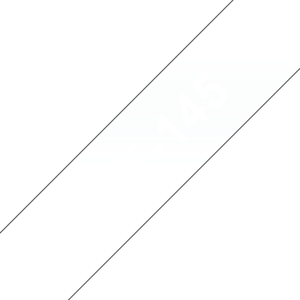 Brother TZE-145 Etiketten erstellendes Band Weiss auf Transparent