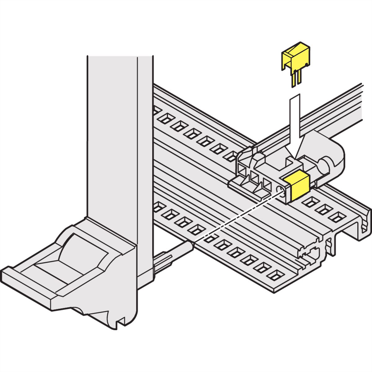 SCHROFF ESD-Clip für Alignment-Pin der CPCI-/VME64x-Griffe - ESD-CLIP IEEE 50STK