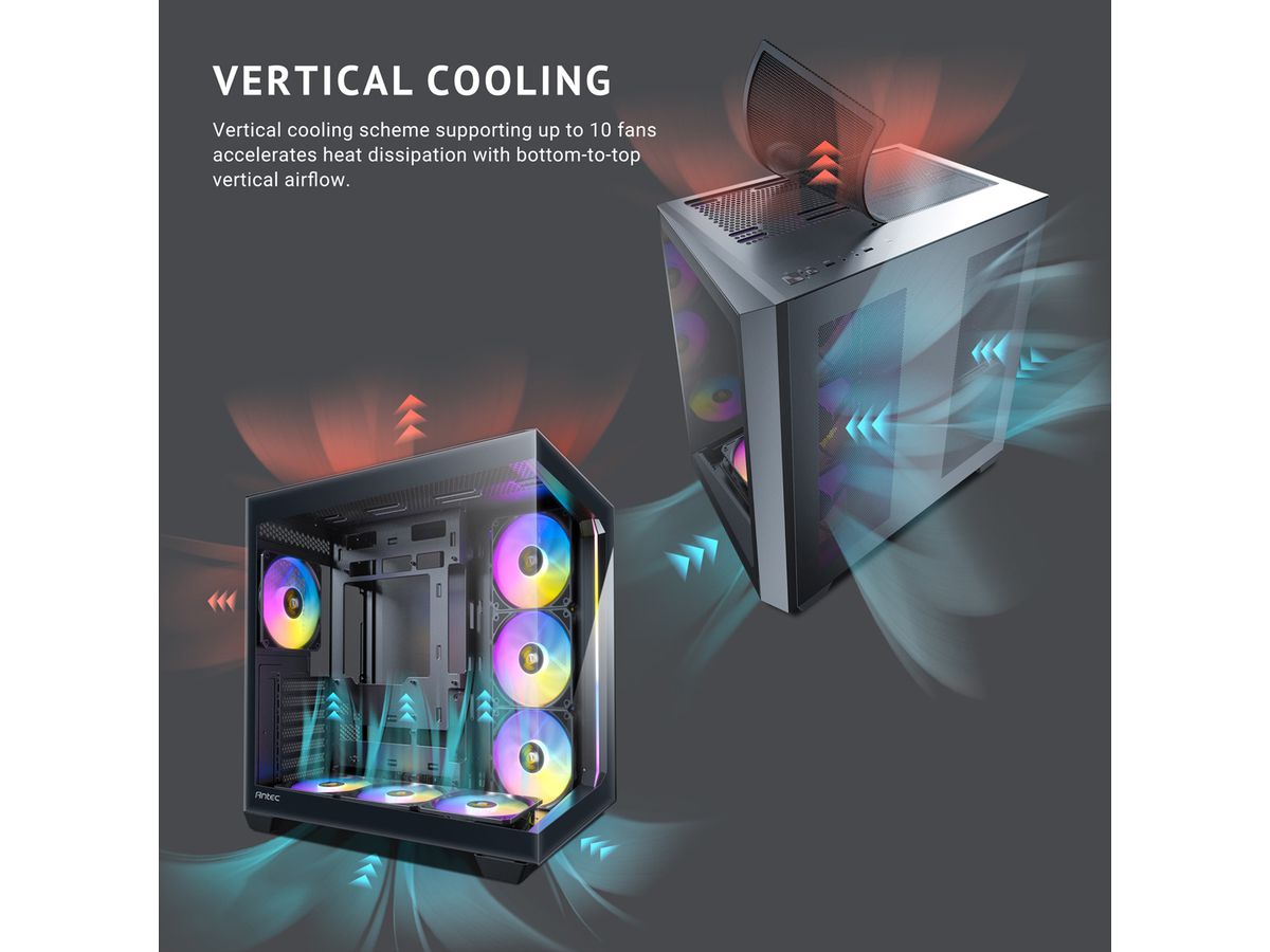 ANTEC Constellation C5 ARGB PC Gehäuse Midi Tower ATX, schwarz