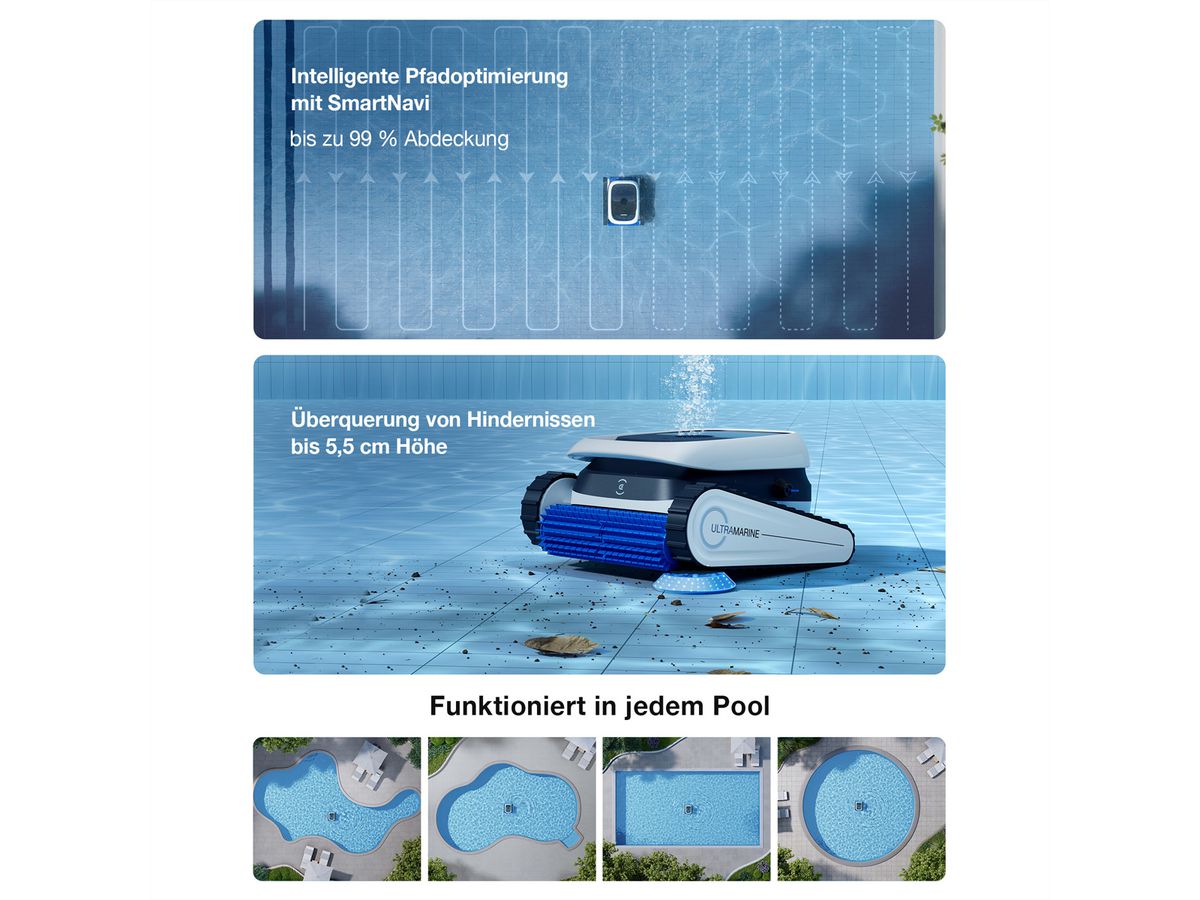 Ecovacs Poolroboter P1 Ultramarine
