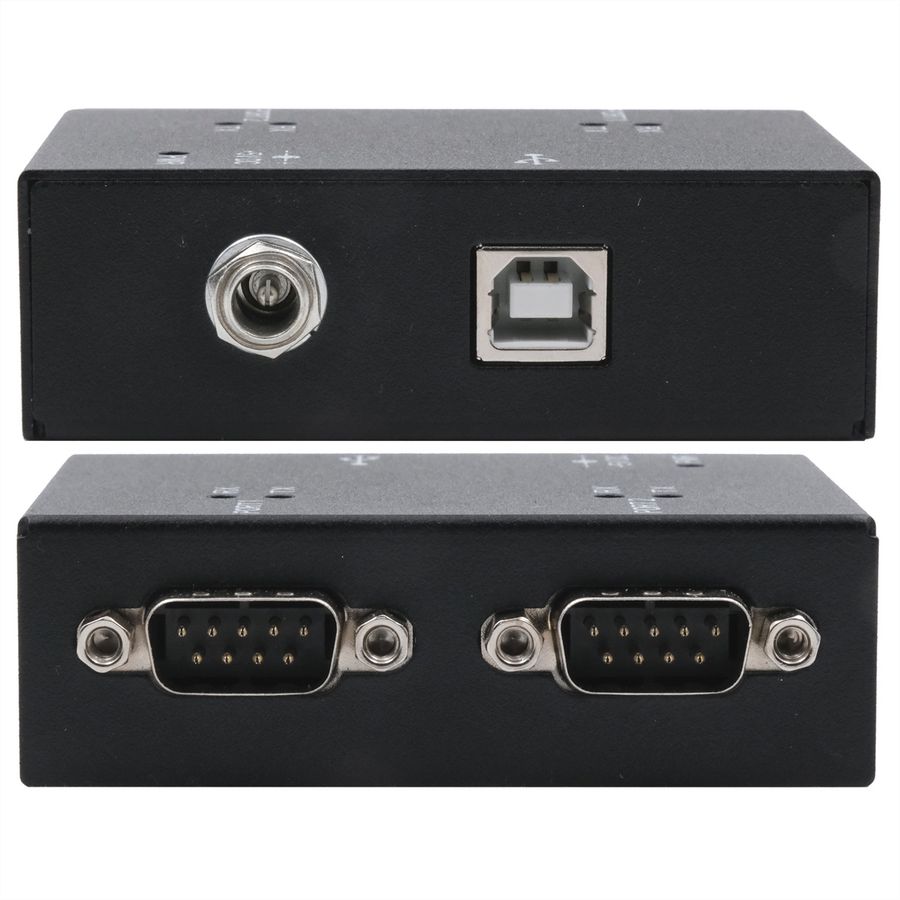 EXSYS EX-13072HM USB 2.0 zu 2 x Seriell RS-232 Ports Metallgehäuse FTDI Chip-Set