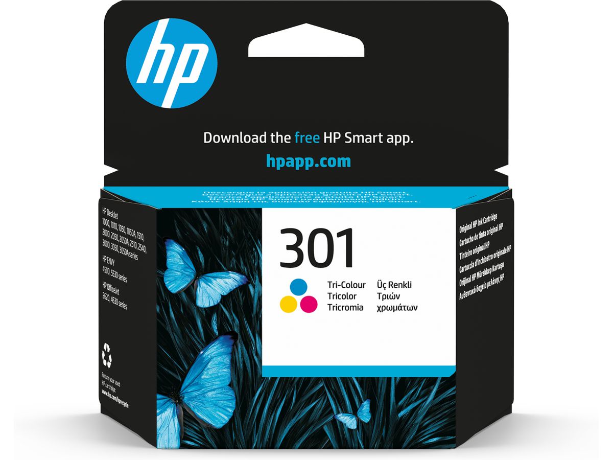 HP 301 Cyan/Magenta/Gelb Original Tintenpatrone