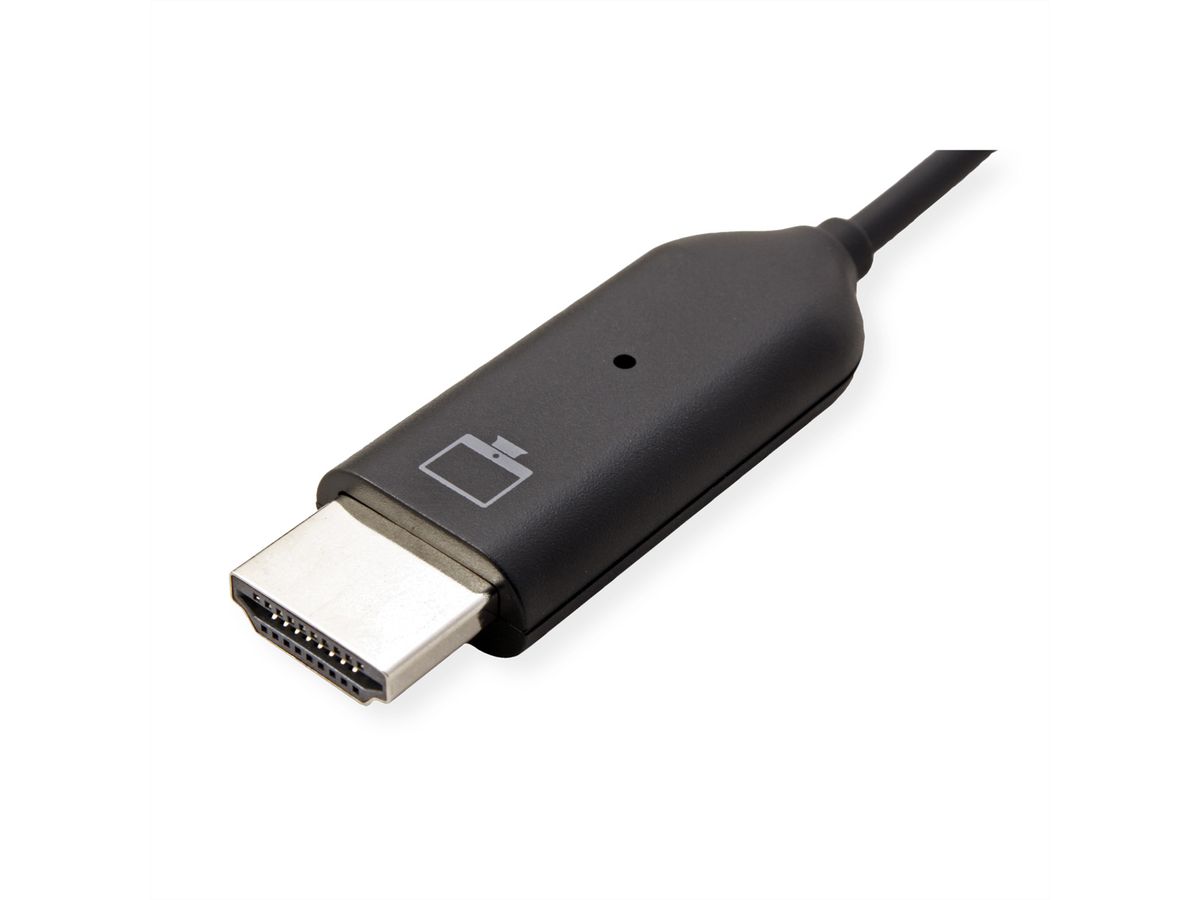 ROLINE Drahtloses P2P-Anzeige-Dongle-Set, Tx+Rx, HDMI, 1080p, 20 m