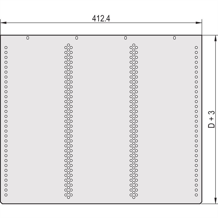 SCHROFF Abdeckbleche - ABDECKBLECH FUER KARTEN 280T