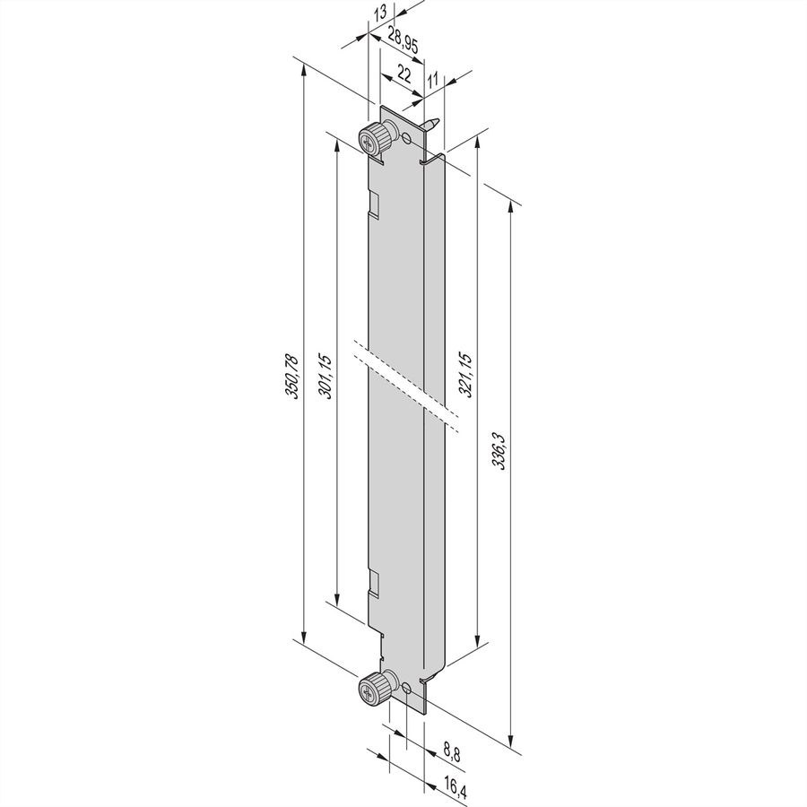 SCHROFF AdvancedTCA-Frontplatten - FRONTPL.8HE 6TE VA LS ATCA