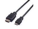 VALUE HDMI High Speed Kabel mit Ethernet, HDMI ST - Mini HDMI ST, 2 m