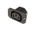 BACHMANN Kaltgerätedose IEC320 C13, mit Schraubanschlüssen schwarz
