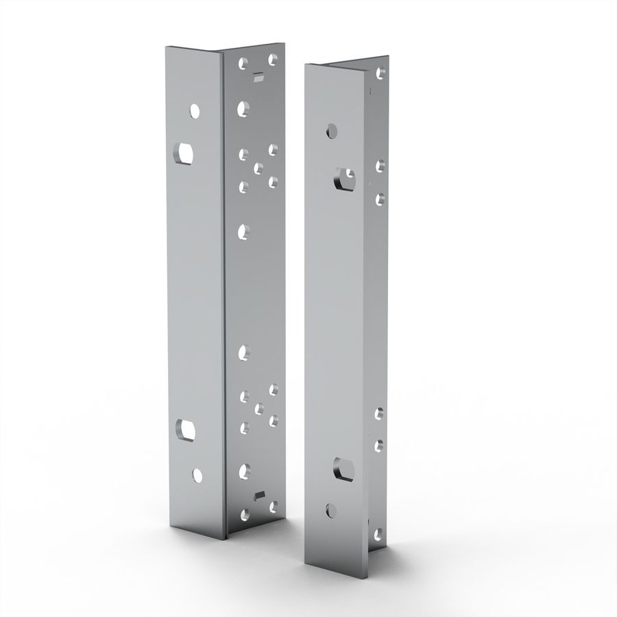 SCHROFF 19''-Winkel Typ F mit Grifflöchern für Edelstahldichtung - 19"WINKEL 4HE M.GR. 2STK