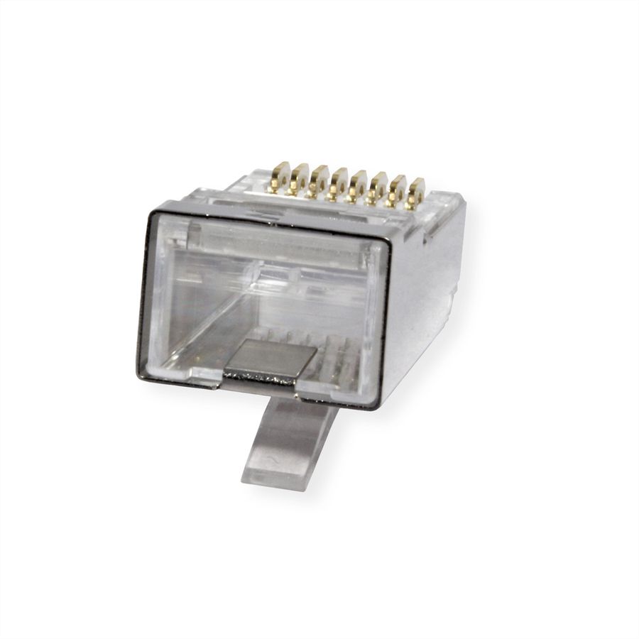 ROLINE Modular Plug geschirmt Cat.6A (Class EA), für Massiv-/Litzendraht, 10 St.