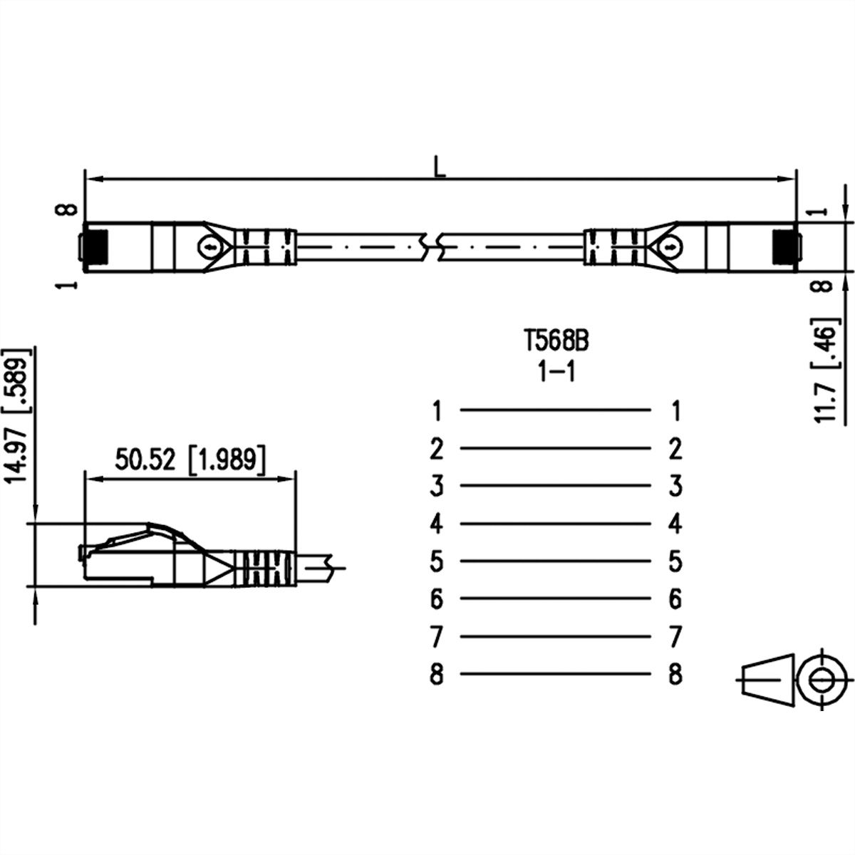 METZ CONNECT Patchkabel Cat.6A AWG 26, LSOH, grau, 0,2 m