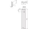 SCHROFF Frontplatte für 3-HE-Rear-I/O - RUECKPROFIL I/O 3HE 8TE