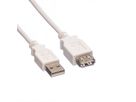 VALUE USB 2.0 Kabel, Typ A-A, ST/BU, weiß, 3 m