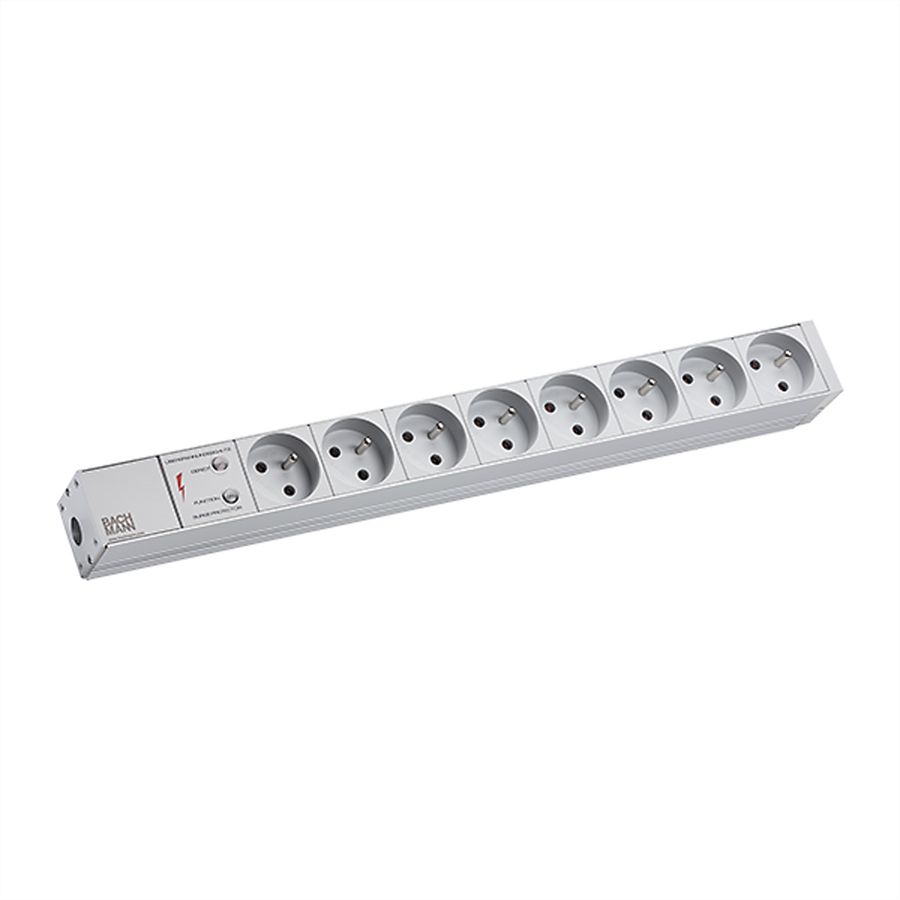 BACHMANN 19"-Steckdosenleiste 1HE 8xUTE 1xSPD