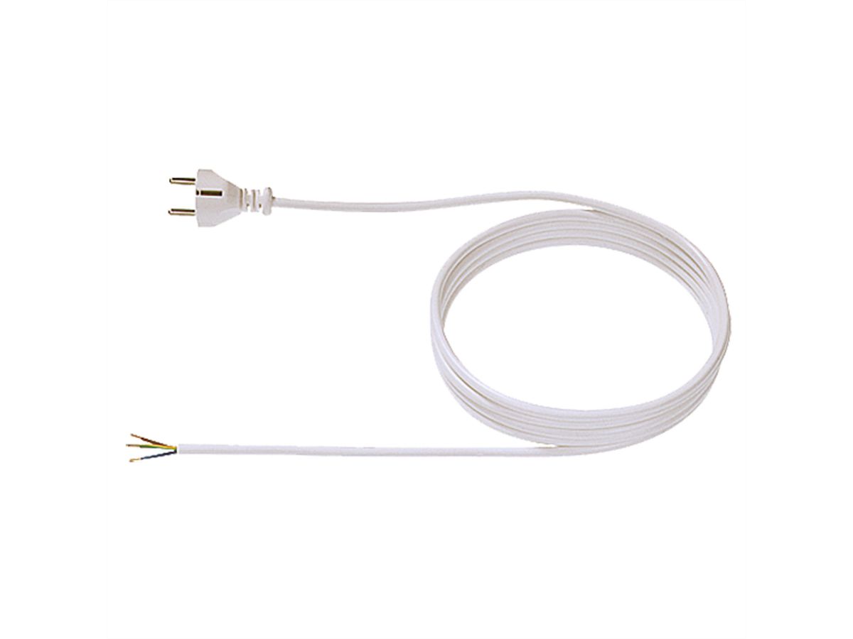 BACHMANN Zuleitung H03VV-F 3G0.75 1,5m, weiss, einzel verpackt