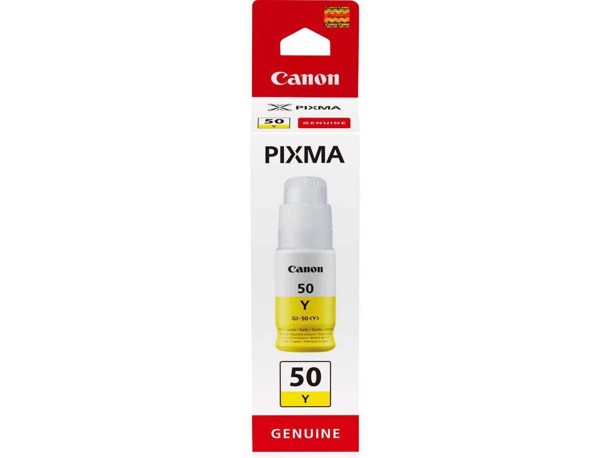 Canon GI-50 Y, Hohe Reichweite, Tintenflasche, Gelb
