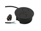 BACHMANN TWIST 2 1xUTE 1xUSB A/C 22W 2,0m AEH RAL9005 30GE rund