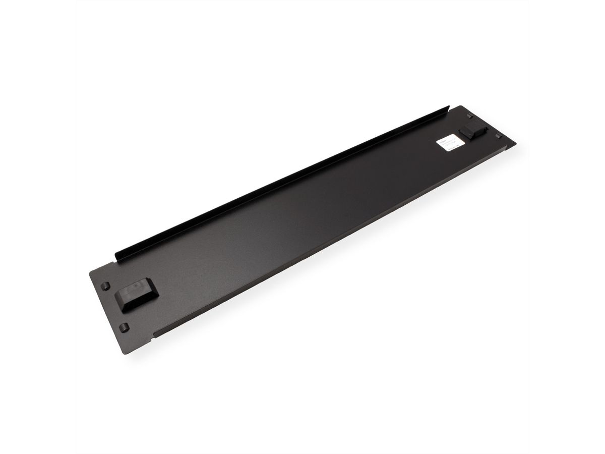 ROLINE 19"-Blindplatte Snap-in, 2 HE, schwarz