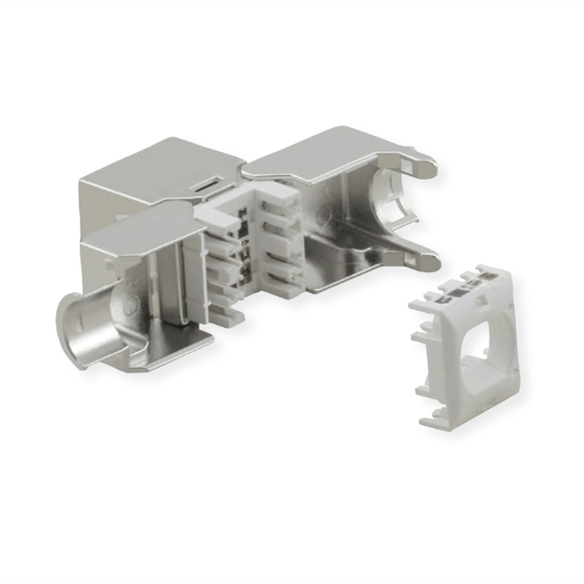 VALUE Cat.6A (Class EA) Keystone, RJ-45, geschirmt, werkzeuglos, SuperSLIM