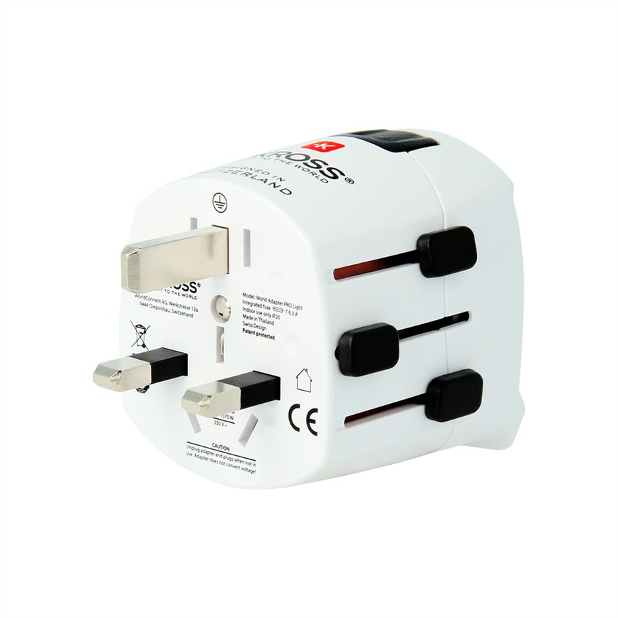 Skross PRO Pro Light White Retail Reiseadapter, Weltweit