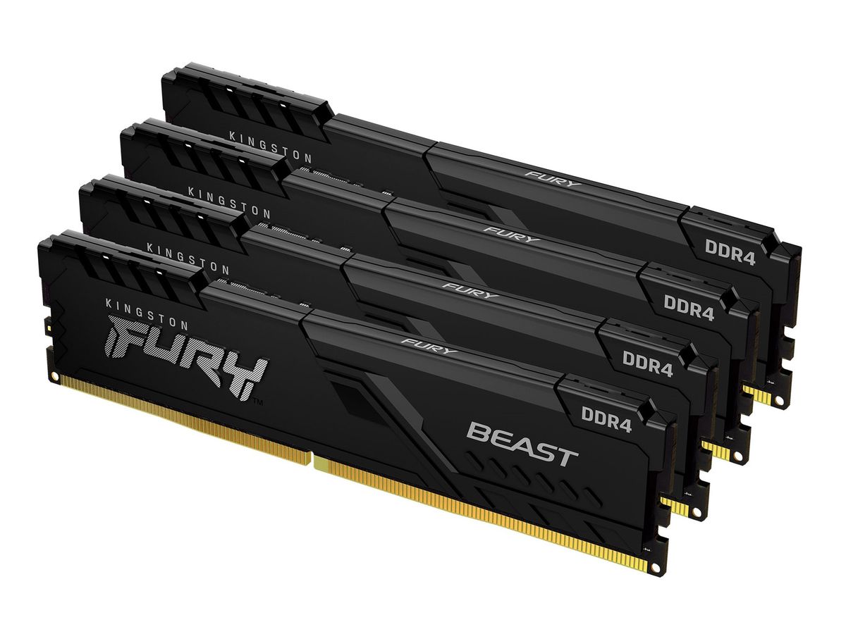 Kingston Technology FURY Beast Speichermodul 128 GB 4 x 32 GB DDR4 3600 MHz